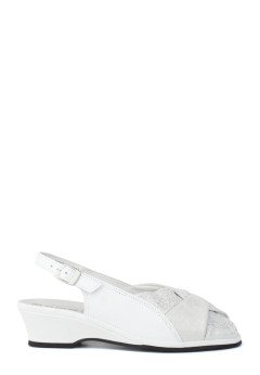 Женские босоножки Suave Roma 0026T бел/сер