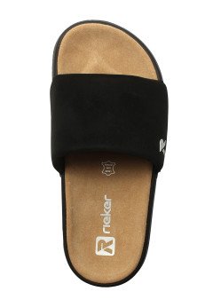 Женские шлепанцы Rieker кожаные W3250-00