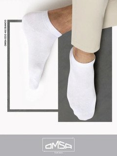 Мужские укороченные носки OMSA ECO 402 bianco