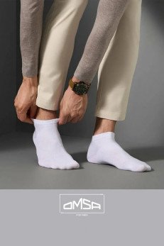 Мужские укороченные носки OMSA ECO 402 bianco