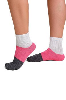 Женские носки ЭЙС Д152 т.сер/розов