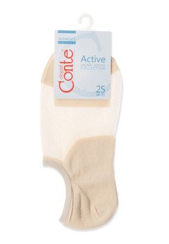 Ультракороткие женские носки Conte 18С-4СП 000 беж
