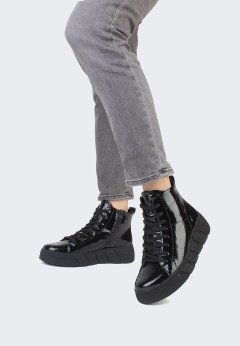 Женские ботинки на танкетке Rieker W2661-01