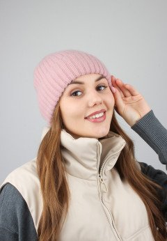 Женская шапка K-C HOHW 20424 1A пудра