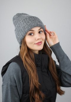 Женская шапка K-C HOKHW 30224 2A графит