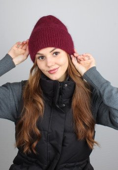 Женская шапка K-C HOHW 09121 1A бордо