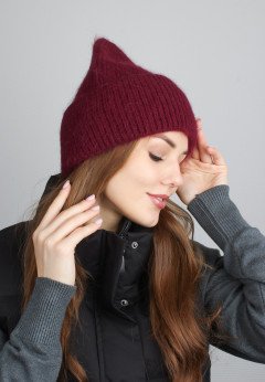 Женская шапка K-C HOHW 09121 1A бордо