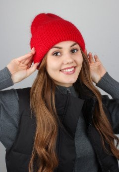 Женская шапка K-C HOHW 09121 1A красный