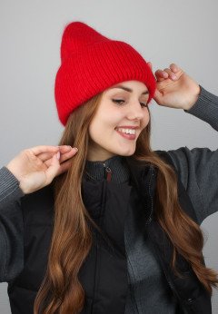 Женская шапка K-C HOHW 09121 1A красный