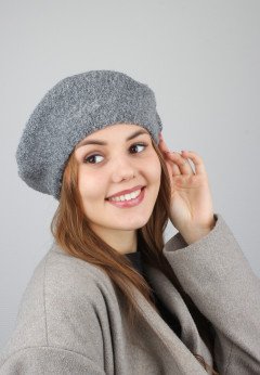 Женский берет K-C HOHW 22224 1A графит