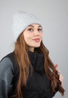Женская шапка K-C HOKHW 30224 2A серебро
