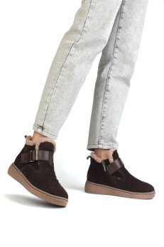 Замшевые женские ботинки Bonavi 25-ZBE17-5-203