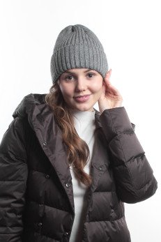 Женская шапка K-C HOKHW 28425 1A графит