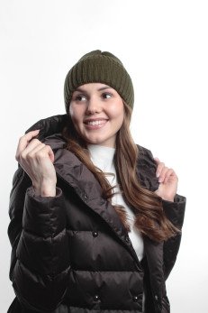 Женская шапка K-C HOKHW 28425 1A хаки