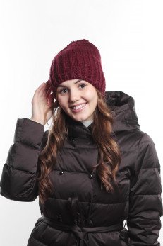 Женская шапка K-C HOHWP F 22624 1A бордо