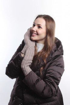 Женские рукавицы K-C HOKVW 11524 1A трюфель