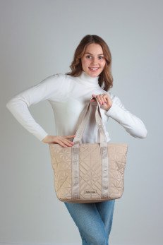 Женская сумка тоут Marco Tozzi 2-2-61124-45-990 беж