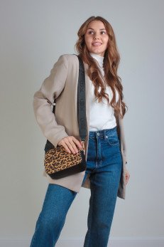 Женская сумка кросс-боди Marco Tozzi 2-2-81103-45-990 беж/черн