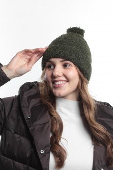 Женская шапка K-C HOHWP F 20624 1A хаки