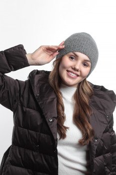 Женская шапка K-C HOKHCW F 22225 1A графит