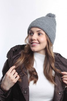 Женская шапка K-C HOHWP F 20624 1A графит