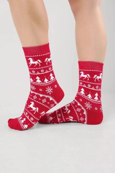 Женские удлиненные носки CLEVER Д2550П красн