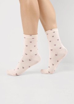 Женские удлиненные носки CLEVER Д2501 св.беж