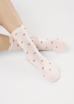 Женские удлиненные носки CLEVER Д2501 св.беж