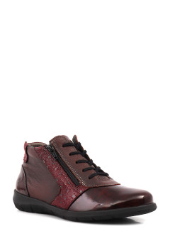 Комбинированные женские ботинки Suave Oxford 6601M бордо