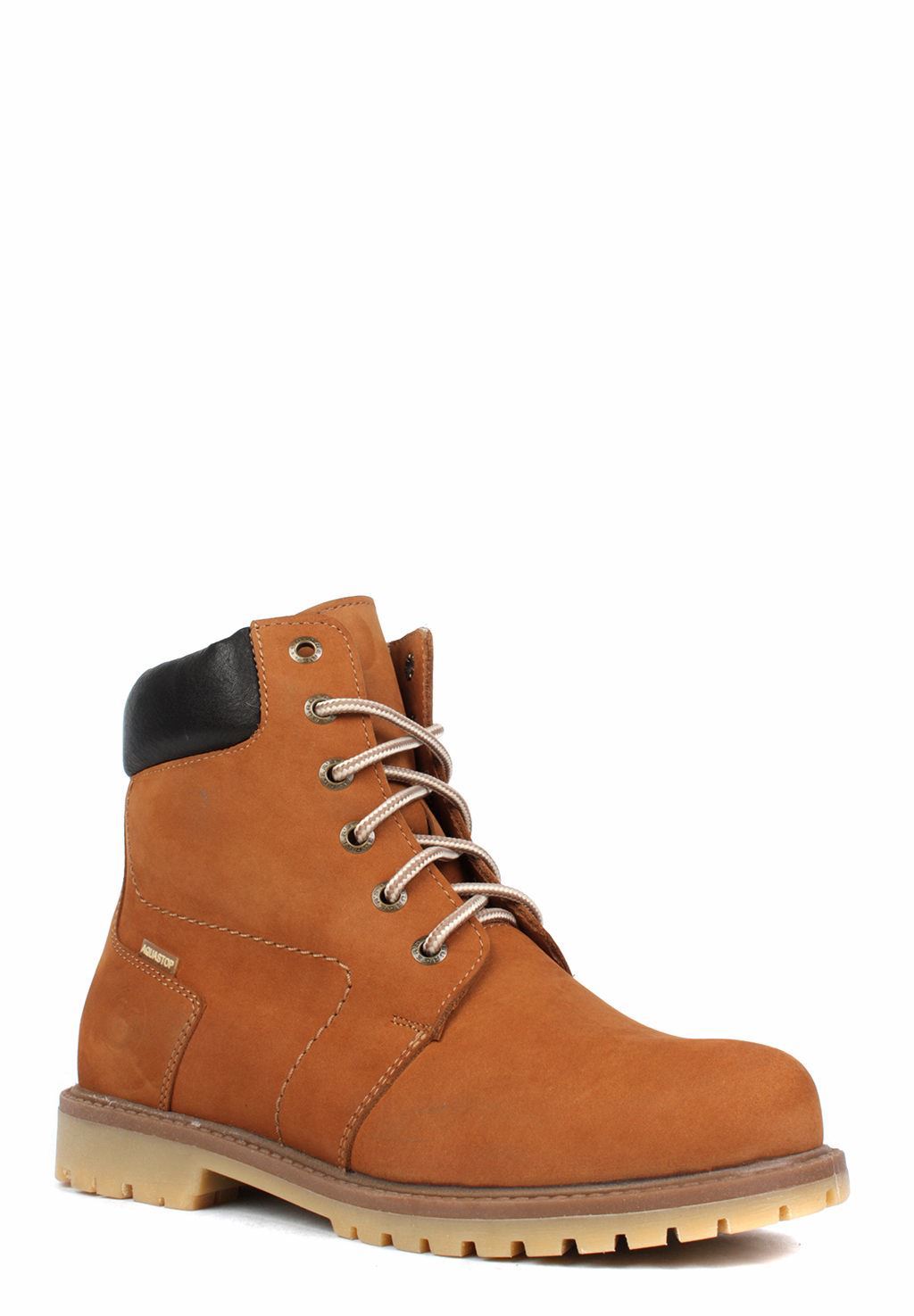 Женские ботинки Burgerschuhe, рыжий, коричневый, из натурального нубука