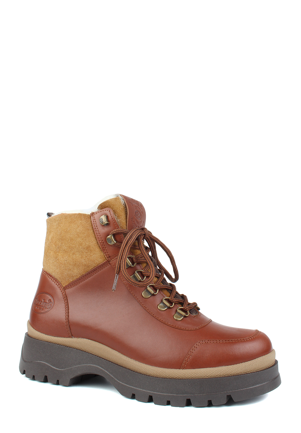 Женские ботинки Dockers, коричневый, рыжий, из натуральной кожи