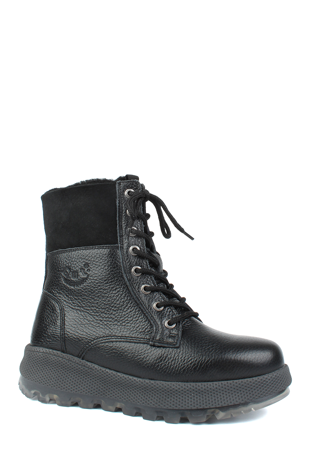 Женские ботинки Dockers, черный, из натуральной кожи