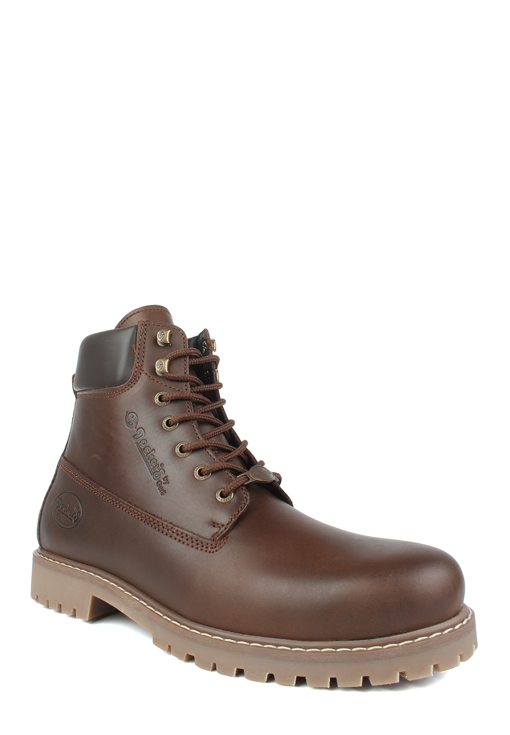 Мужские ботинки Dockers, коричневый, из натуральной кожи