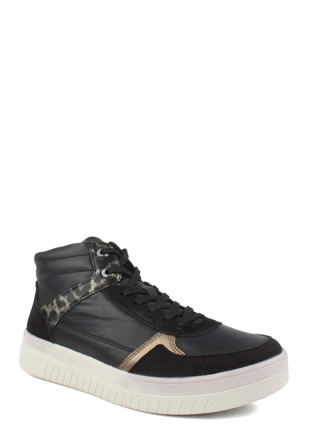 Женские кеды Remonte, черный, из искусственной кожи