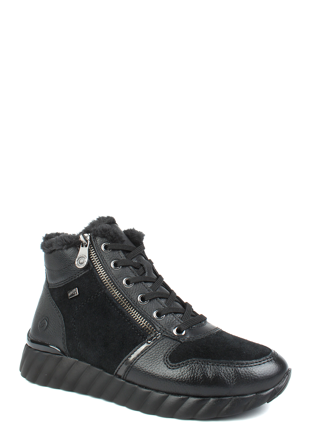 Женские ботинки Remonte, черный, из натуральной кожи
