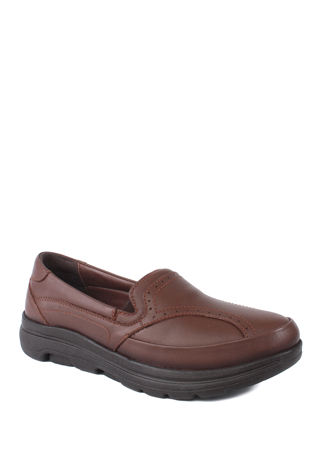 Женские туфли comfort K-C, коричневый, из натуральной кожи
