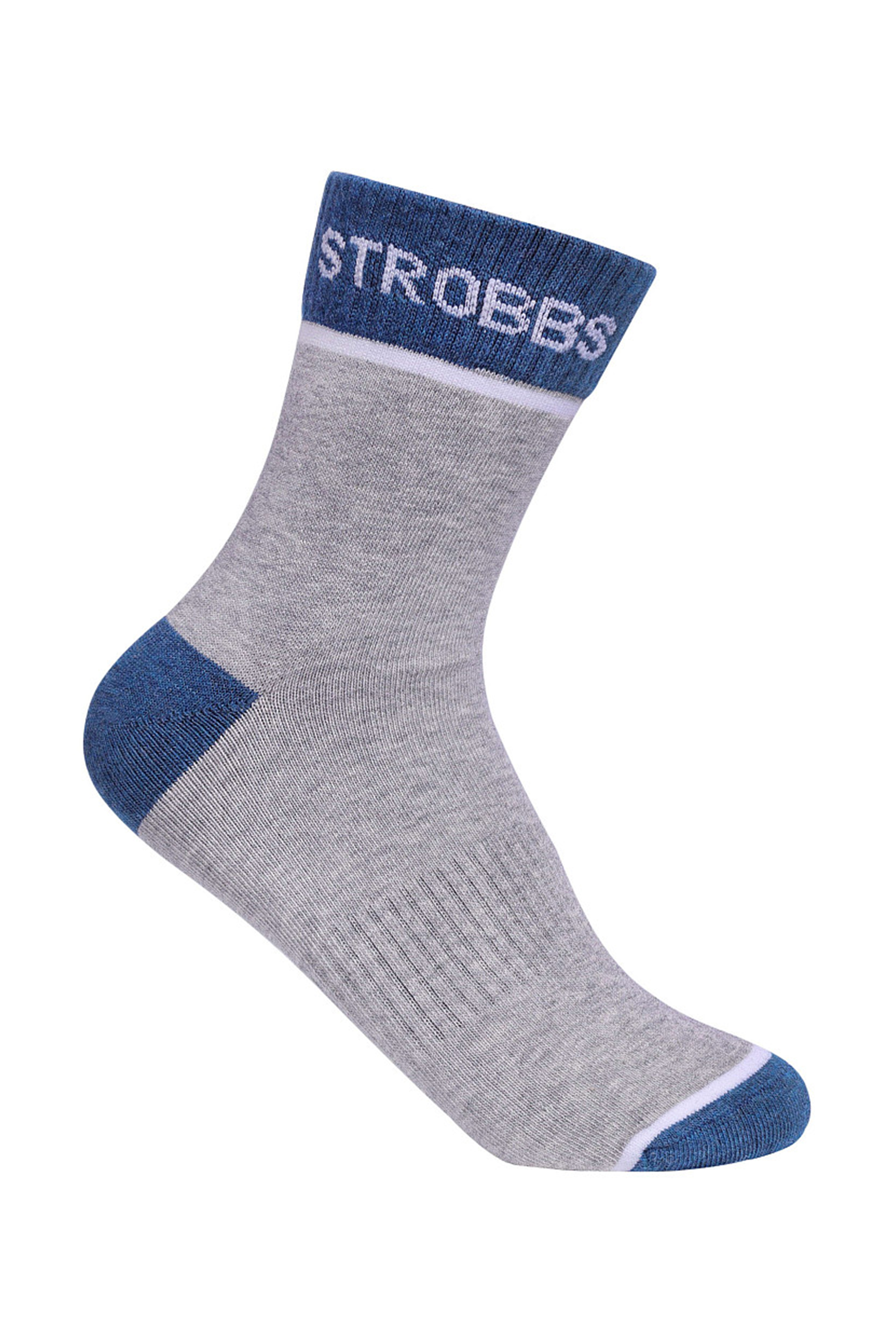 Термоноски унисекс Strobbs, серый, синий